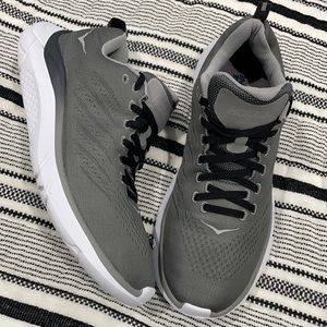 HOKAONEONE - grey size 9.5 great condition- slightly worn- no box